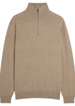 Heriot quarter-zip cashmere jumper