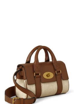 Heritage Bayswater mini raffia cross-body bag