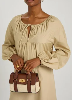 Heritage Bayswater mini raffia cross-body bag