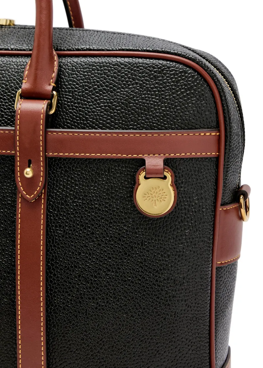 Heritage grained leather briefcase