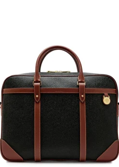 Heritage grained leather briefcase