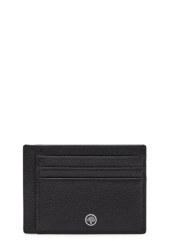 Heritage grained leather card holder