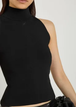 Heritage logo-embroidered knit top