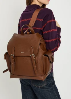 Heritage pebbled leather backpack