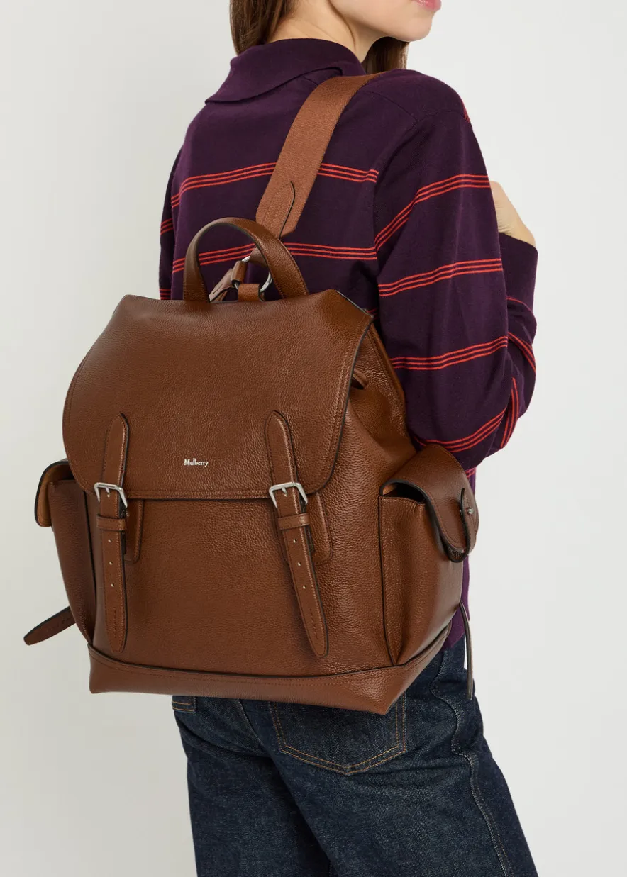 Heritage pebbled leather backpack