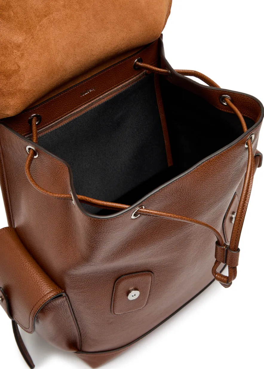 Heritage pebbled leather backpack