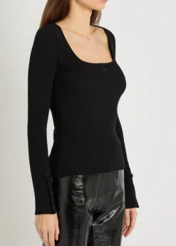 Heritage ribbed knit top