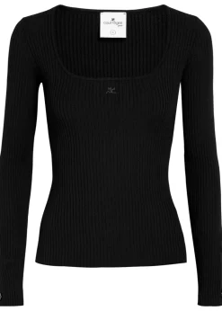 Heritage ribbed knit top
