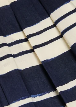 Heron striped wide-leg trousers