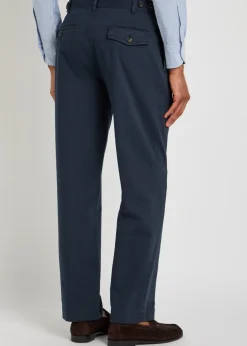 Herringbone tapered-leg trousers
