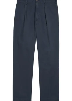 Herringbone tapered-leg trousers