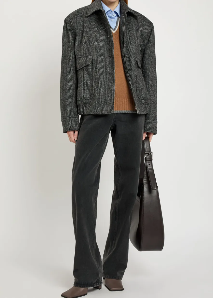 Herringbone wool jacket