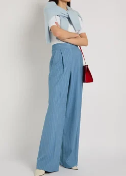 Heyser striped wide-leg trousers