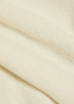 Highland wool and cashmere-blend polo top