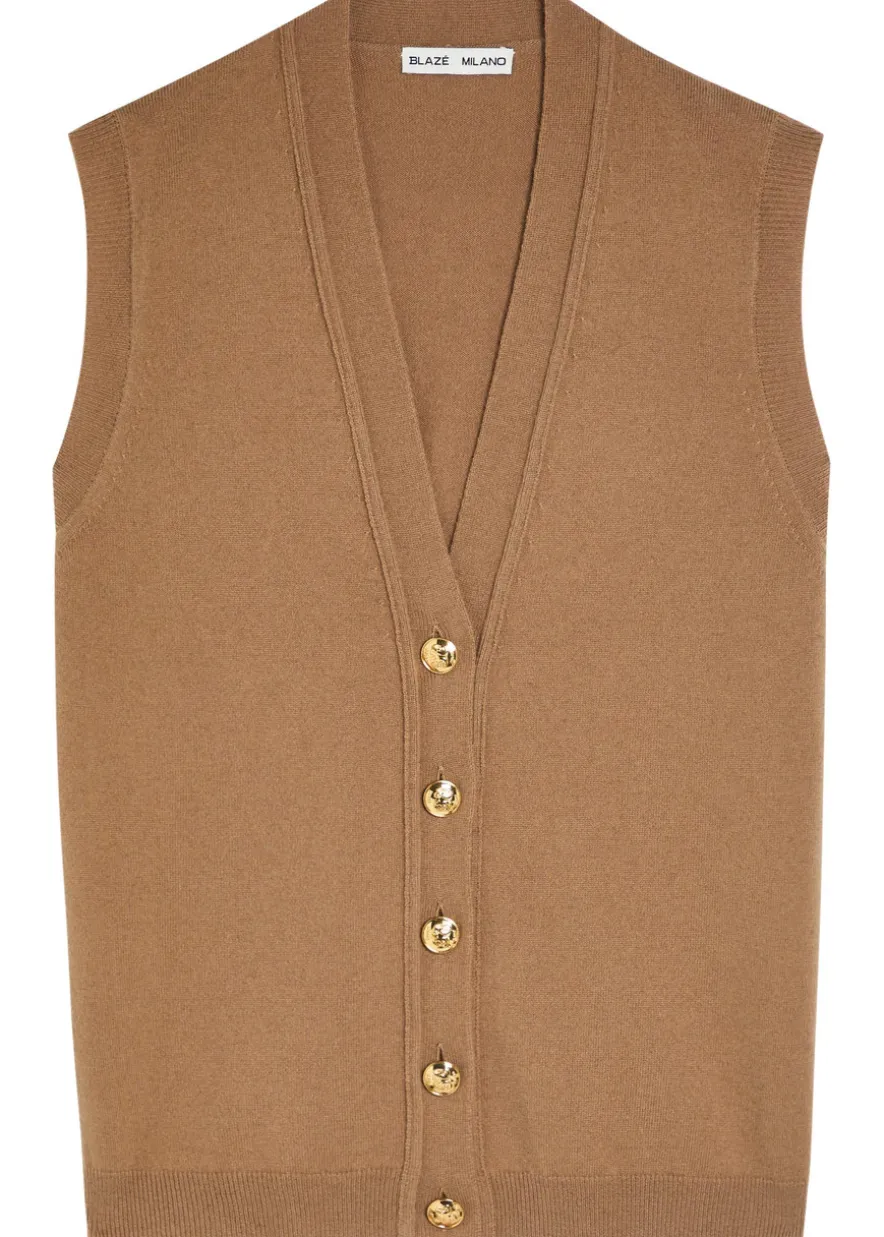 Highland wool and cashmere-blend vest