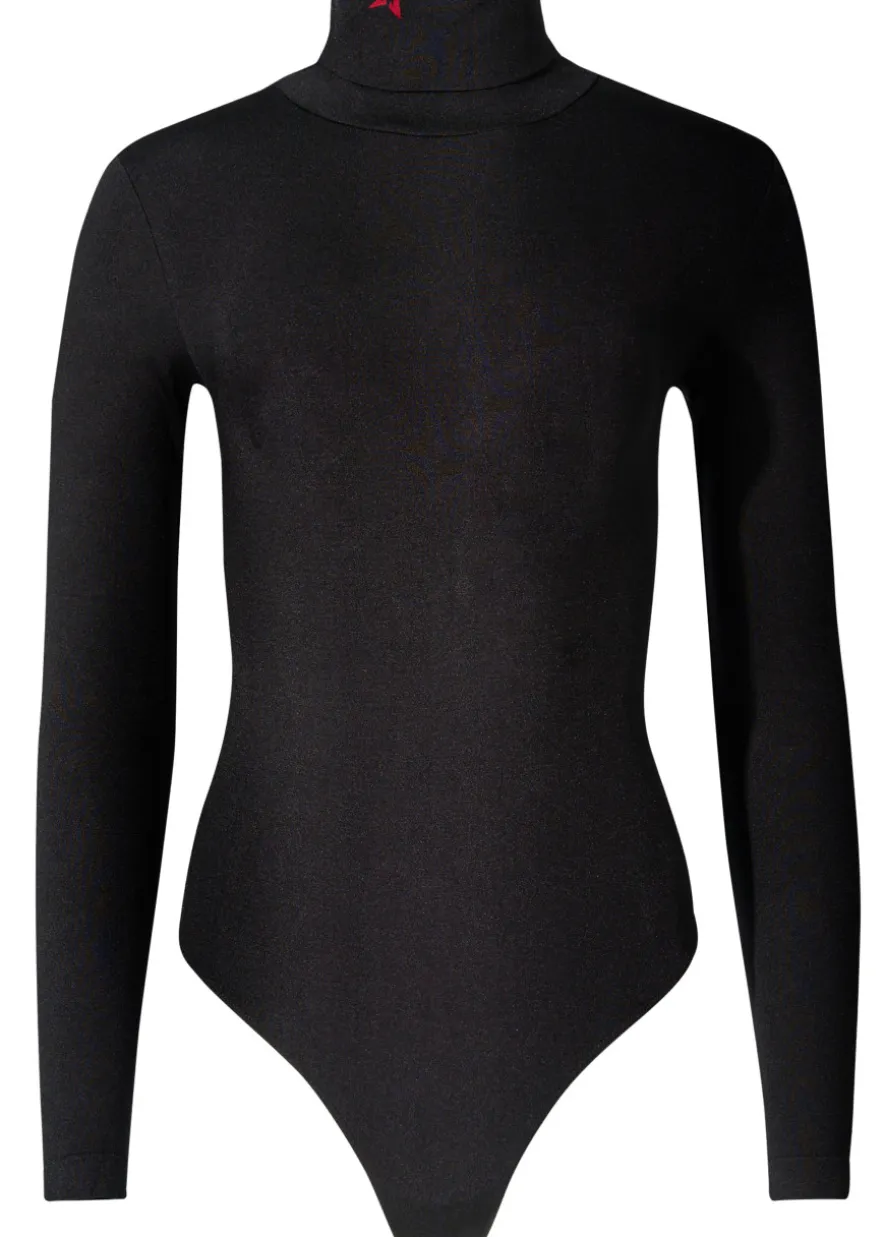 High-neck bodysuit