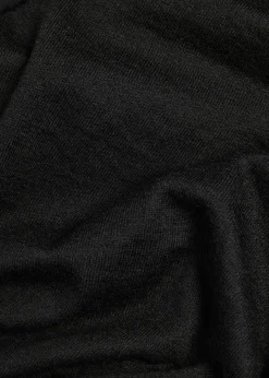 High-neck cashmere knit top