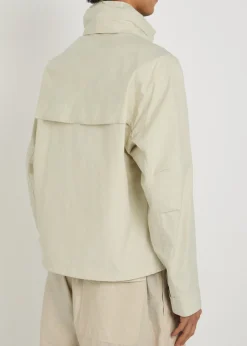 High-neck cotton parka jacket
