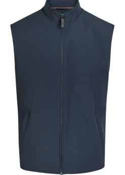 High-neck stretch-shell gilet