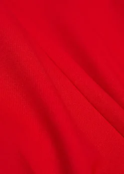 High-waisted stretch-wool trousers