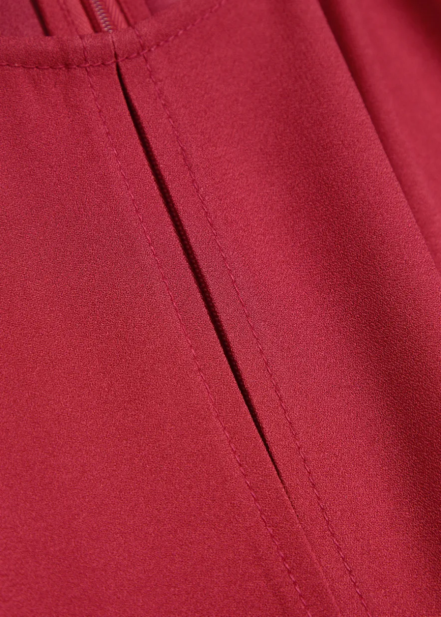 Hills cut-out crepe midi dress