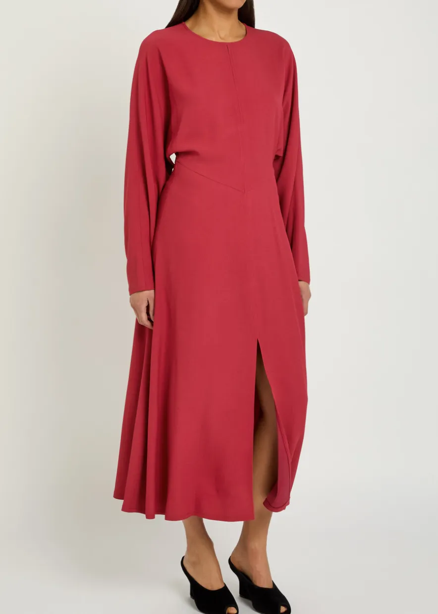 Hills cut-out crepe midi dress