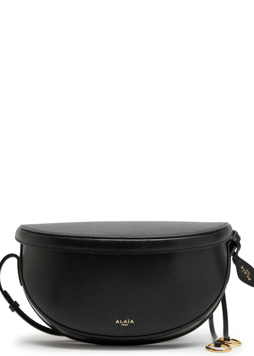 Hip East West grained leather cross-body bag