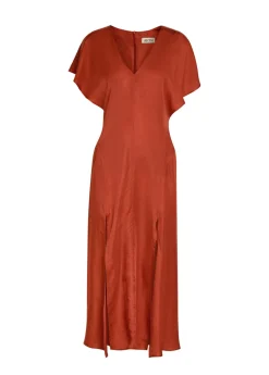 Hollie V-neck lyocell midi dress
