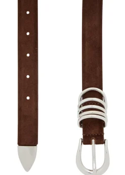 Hollyhock suede belt