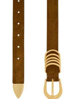 Hollyhock suede belt