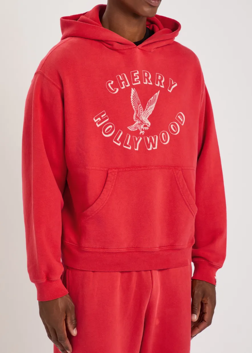 Hollywood hooded cotton sweatshirt