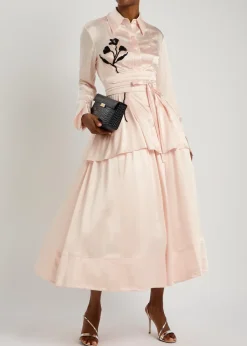 Honor embellished silk shirt