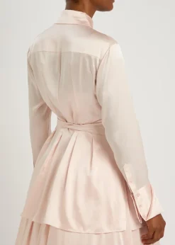 Honor embellished silk shirt
