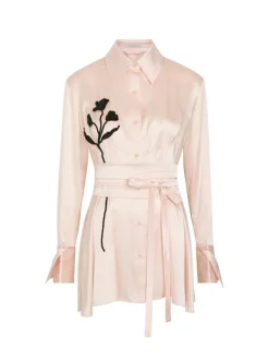 Honor embellished silk shirt