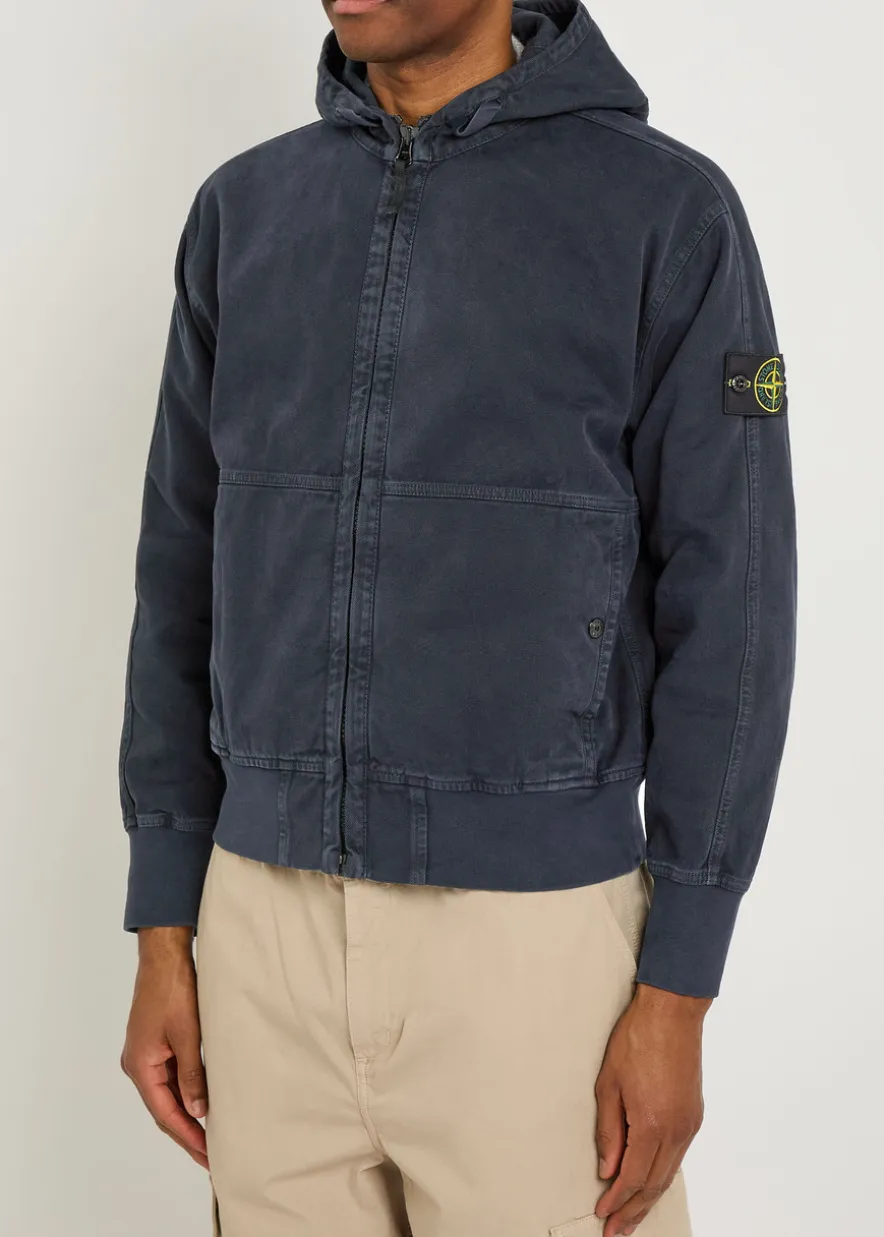 Hooded canvas jacket