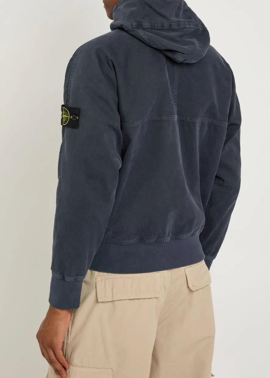 Hooded canvas jacket