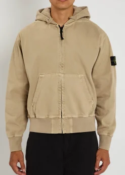 Hooded canvas work jacket