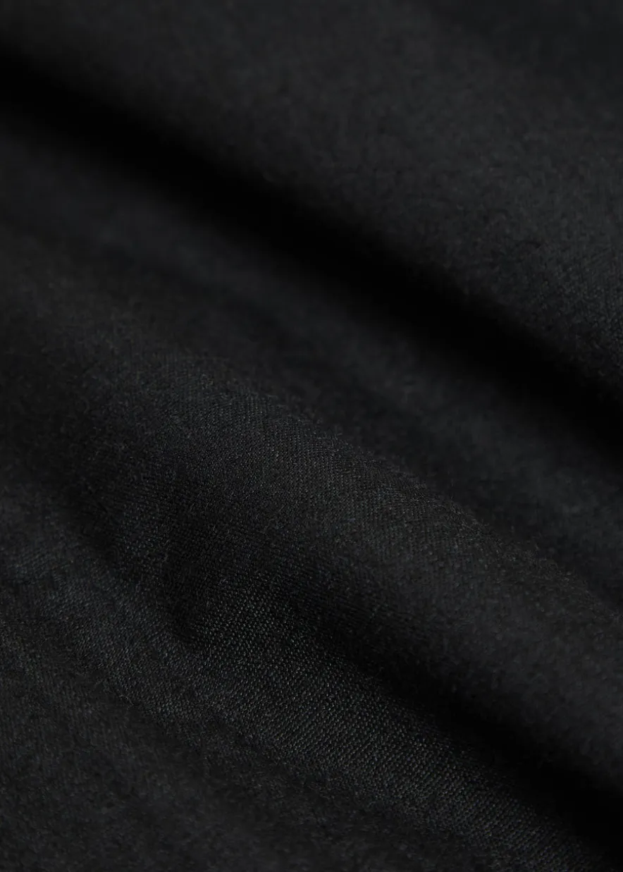 Hooded cotton-blend jacket