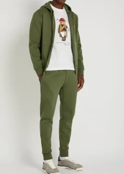 Hooded cotton-blend sweatshirt