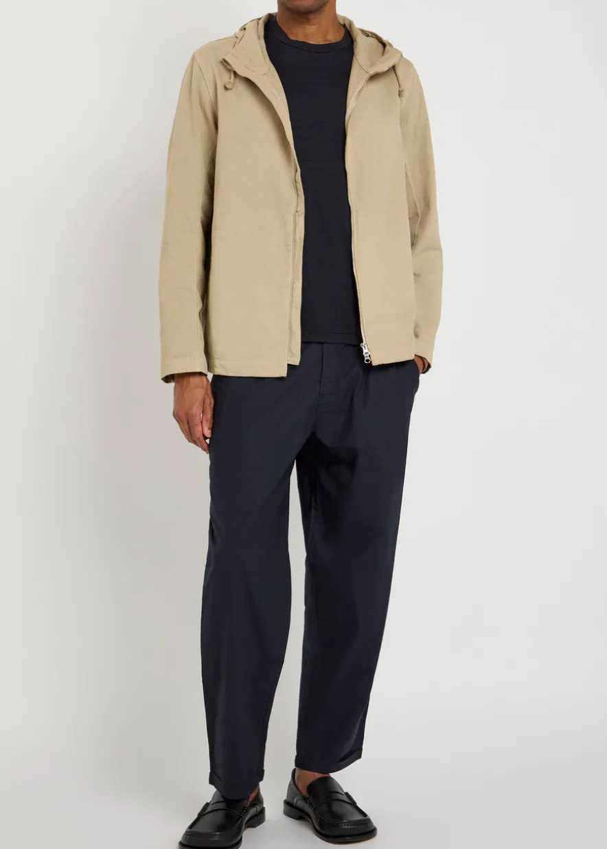 Hooded cotton jacket