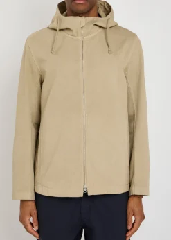 Hooded cotton jacket
