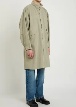 Hooded cotton parka coat