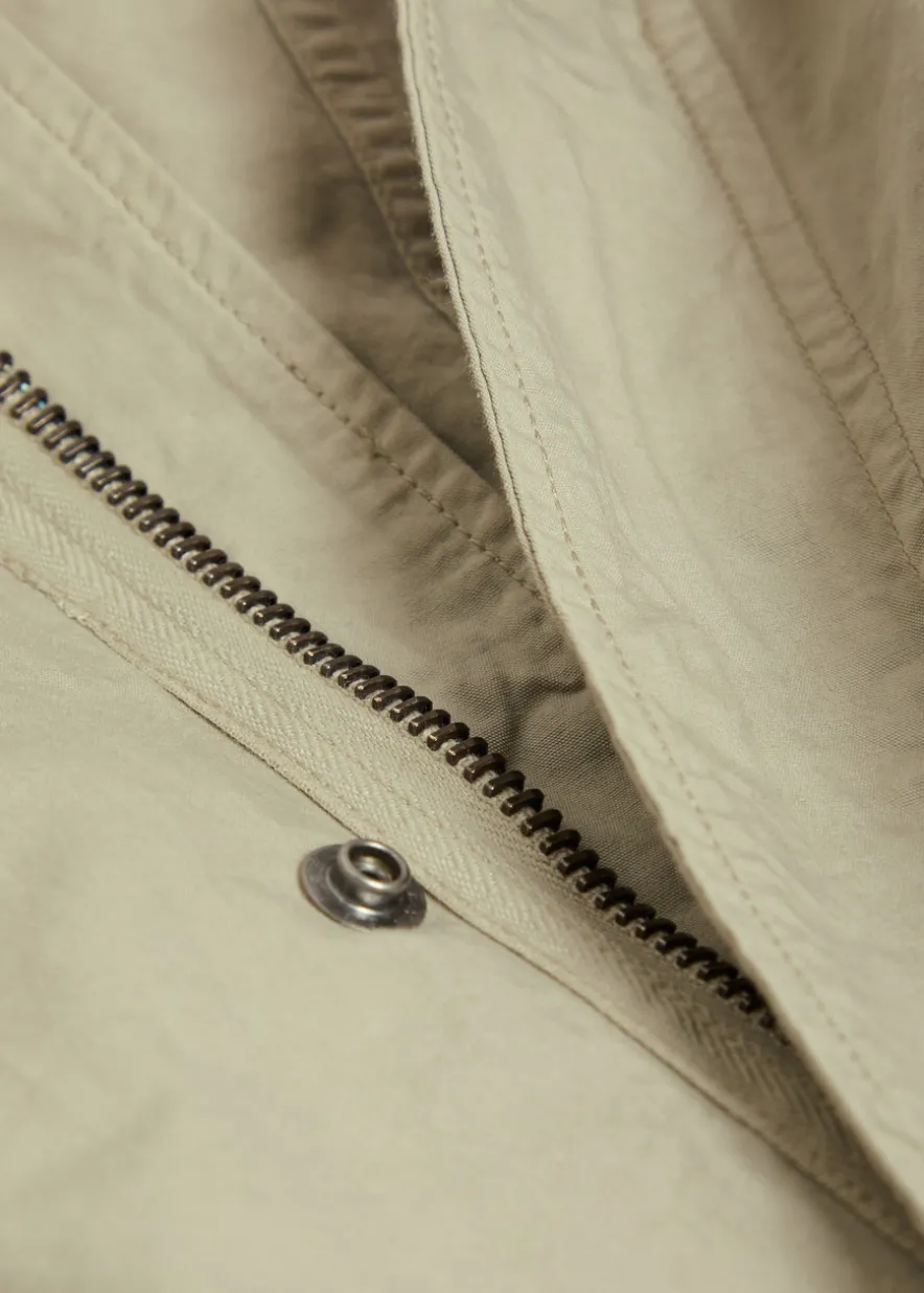 Hooded cotton parka coat