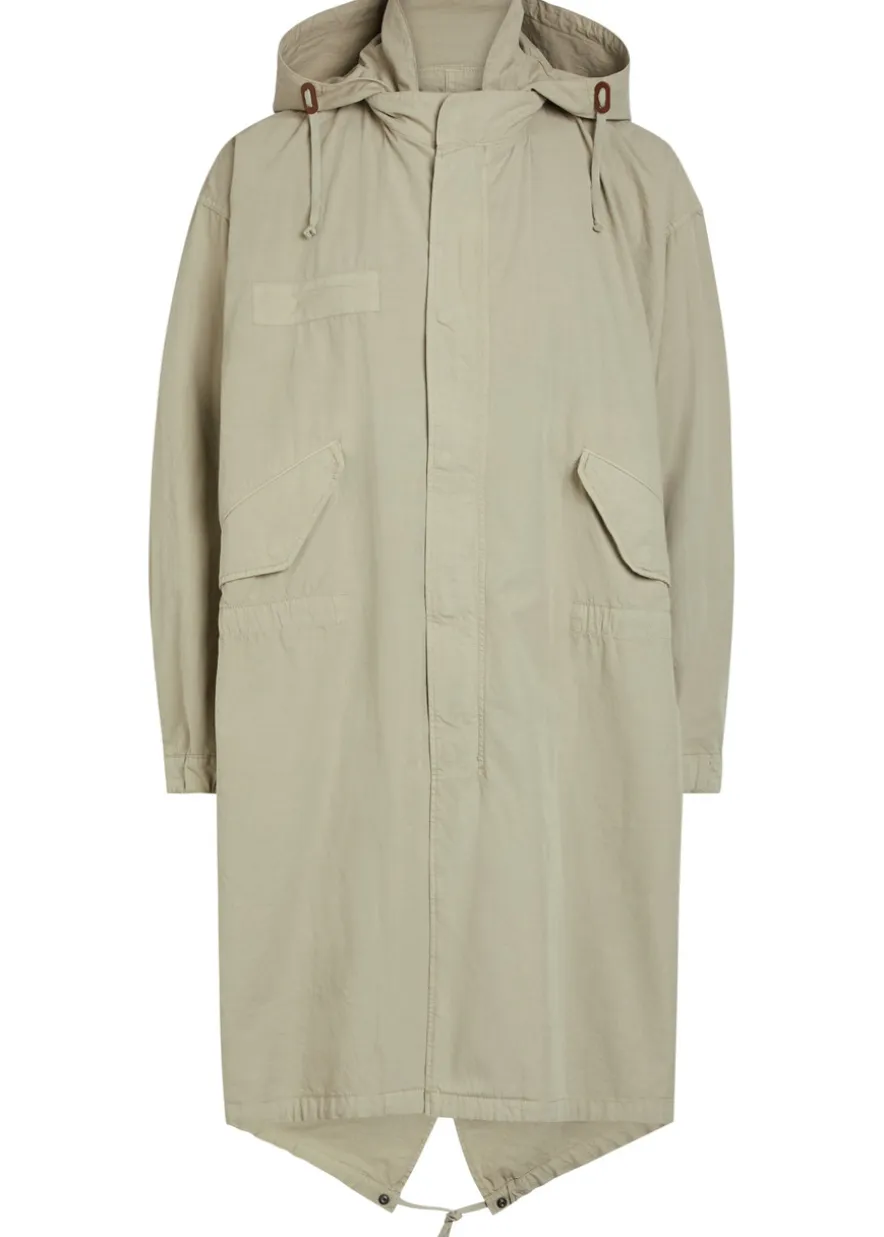 Hooded cotton parka coat