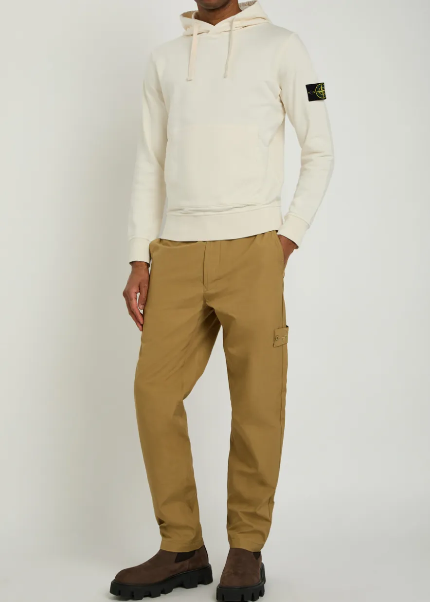 Hooded cotton sweatshirt