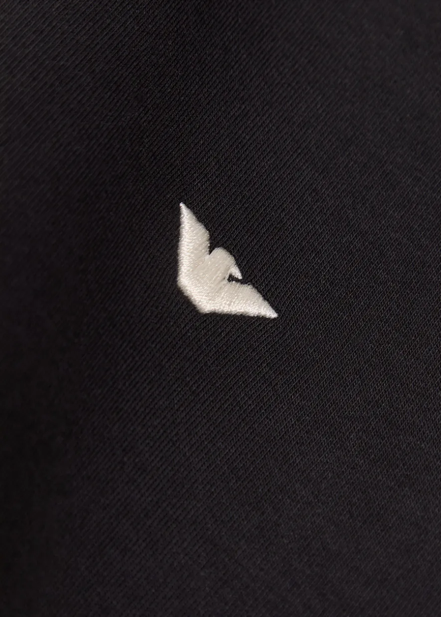 Hooded jersey sweatshirt