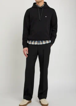 Hooded jersey sweatshirt