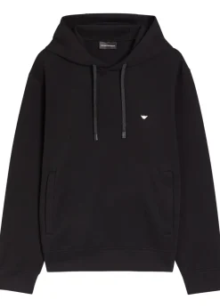 Hooded jersey sweatshirt
