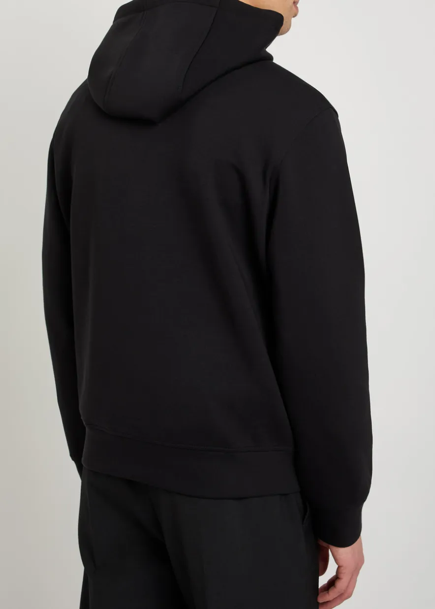 Hooded jersey sweatshirt
