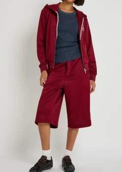 Hooded jersey sweatshirt